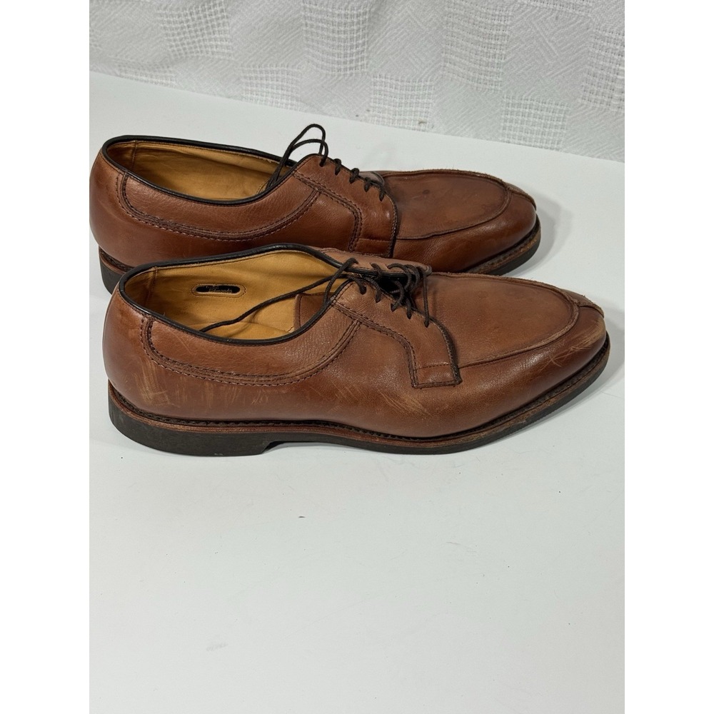 Allen Edmonds Men's‎ Oxford Split Toe Blusher Shoe Lace-up Brown  9 D
